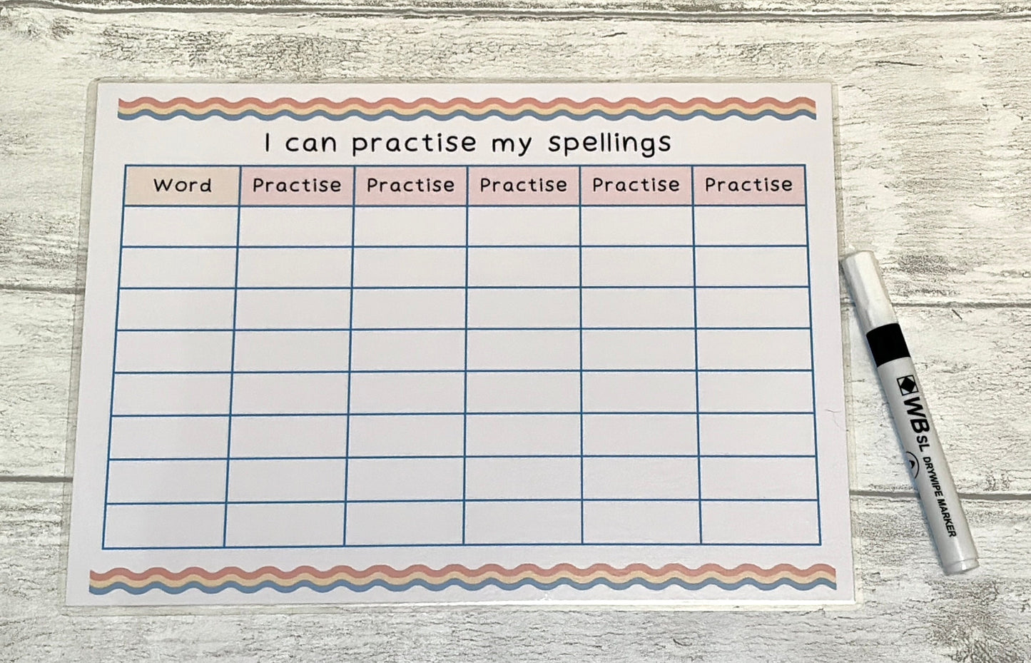 Spelling Practise Mat