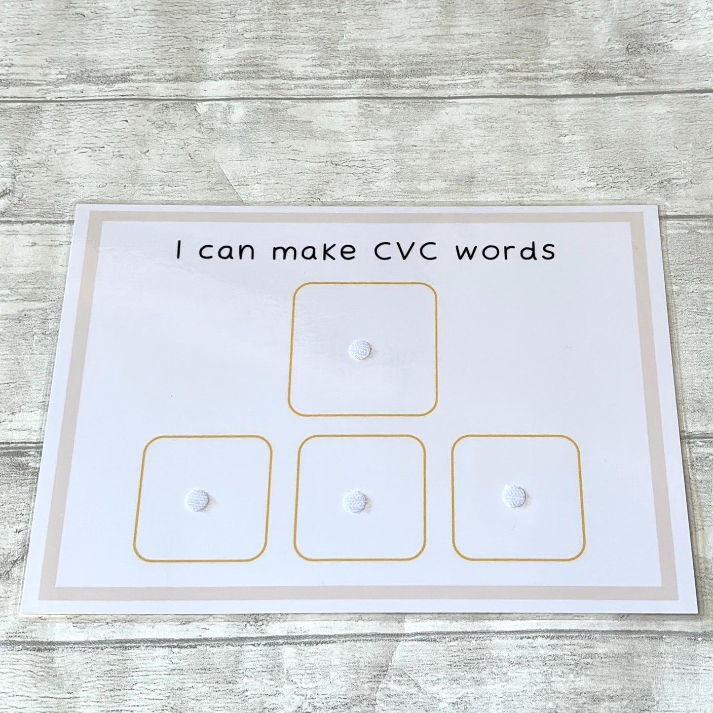 Phonics CVC Word Mat