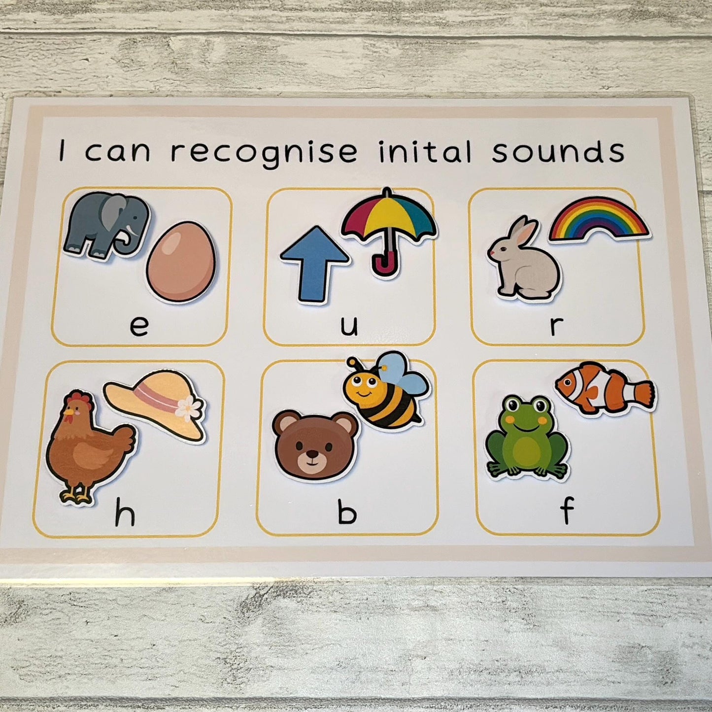 Phonics Phase 2 Initial Sounds Learning Mat