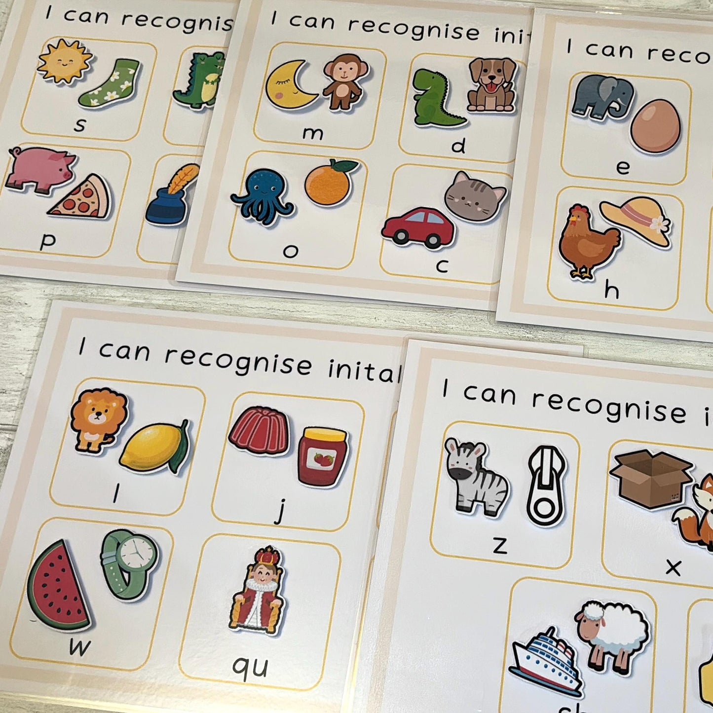 Phonics Phase 2 Initial Sounds Learning Mat