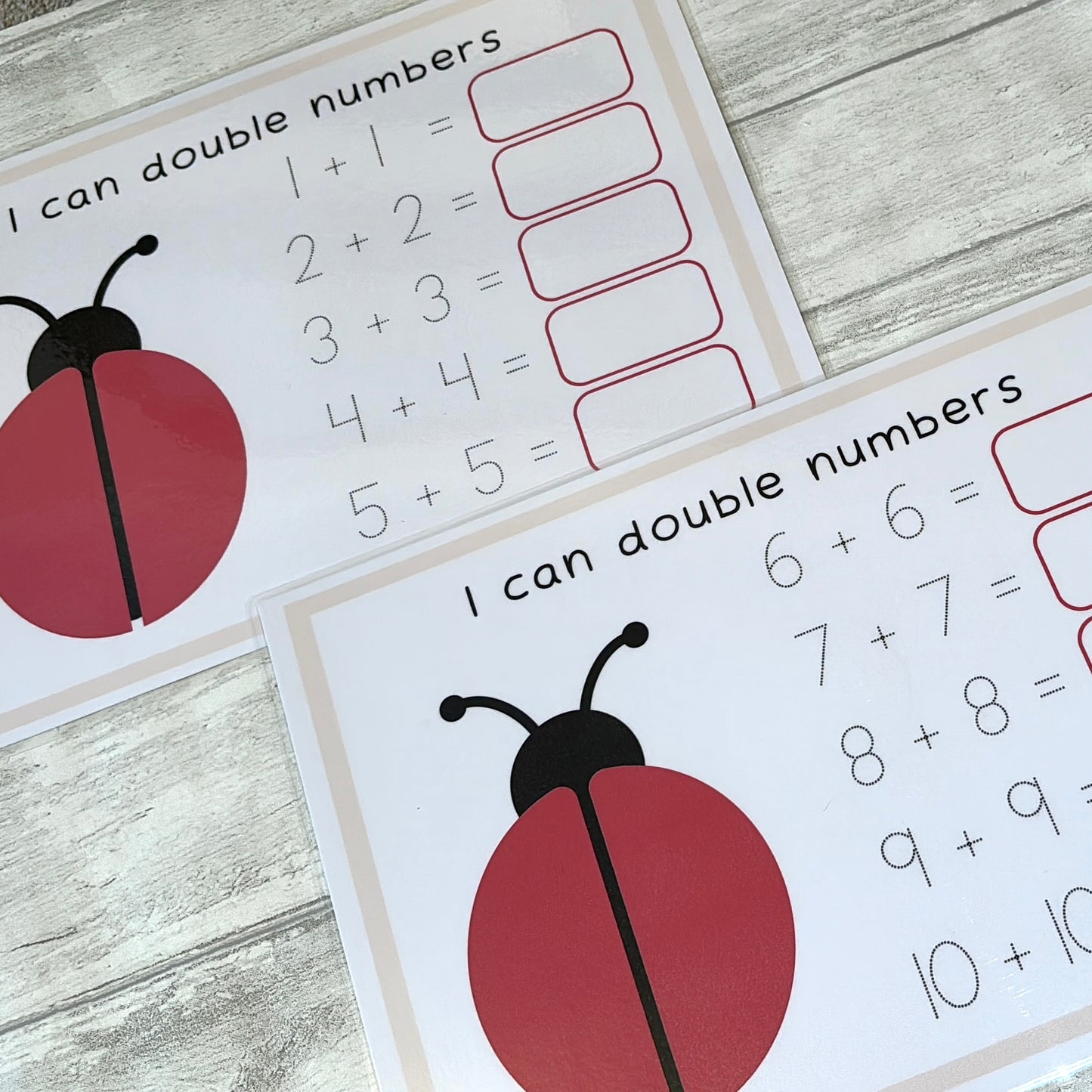 Ladybird Doubling Learning Mat