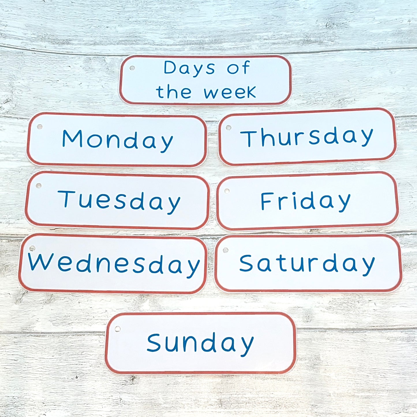 Days of the Week Flashcards