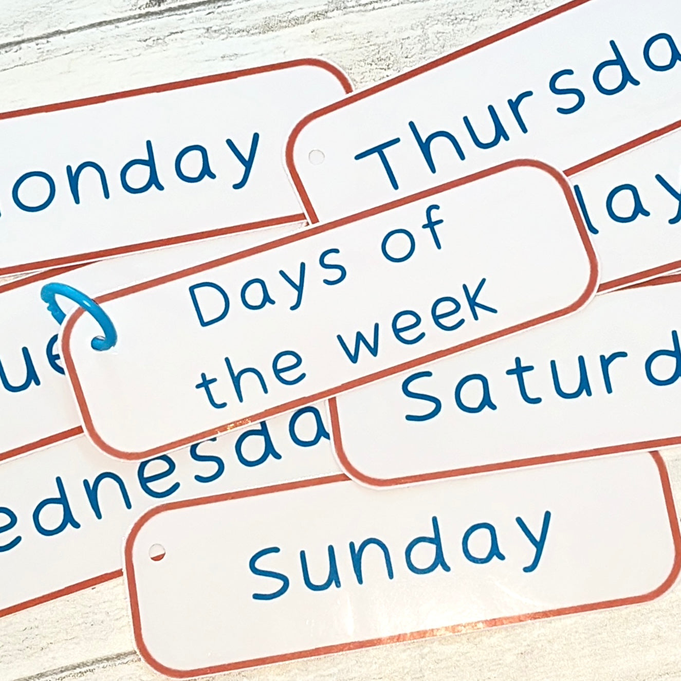 Days of the Week Flashcards