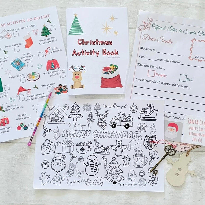 Children's Christmas Activity Bundle My Learning File — free download