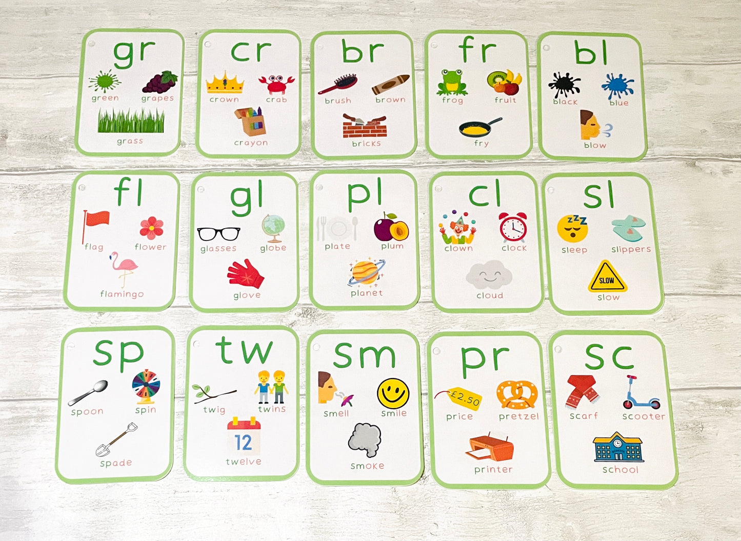 Phase 4 Phonics Flashcards