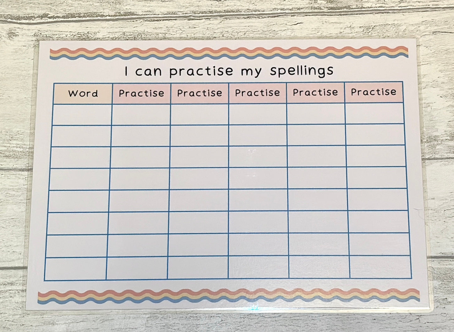 Spelling Practise Mat