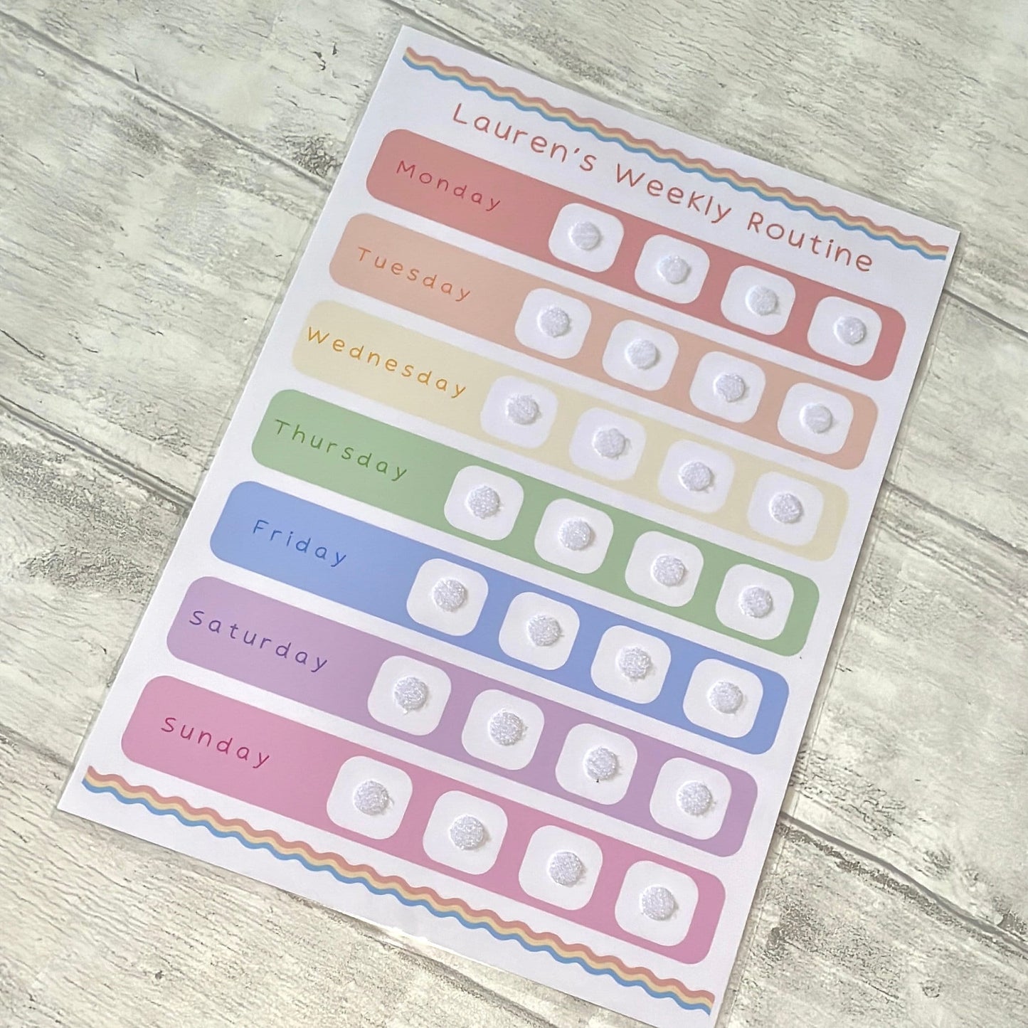 Weekly Routine Chart