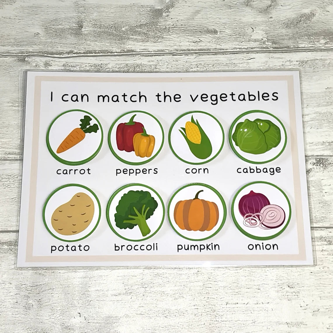 Vegetable Learning Mat