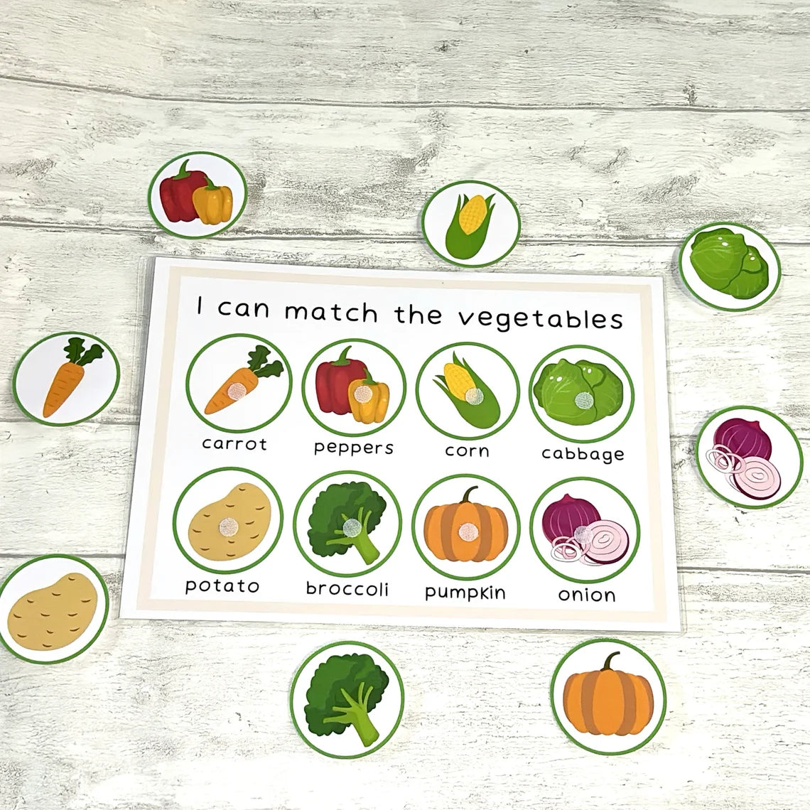 Vegetable Learning Mat