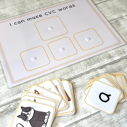 Phonics CVC Word Mat