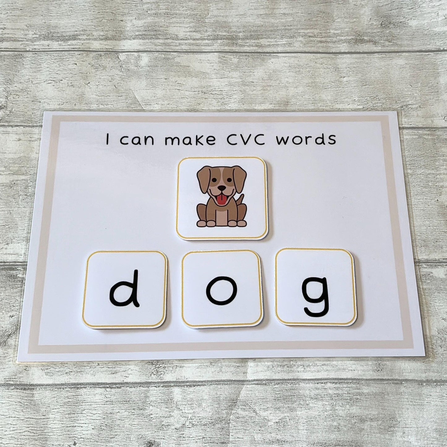 Phonics CVC Word Mat