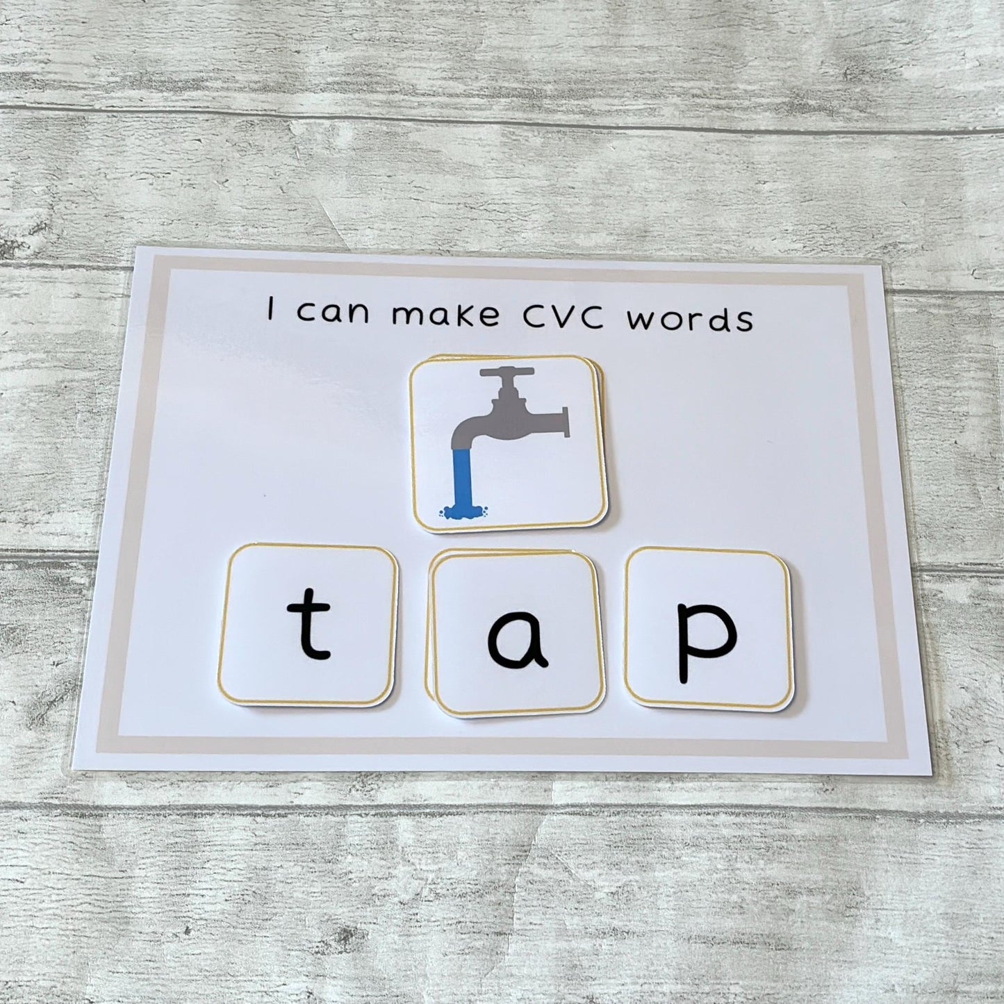 Phonics CVC Word Mat