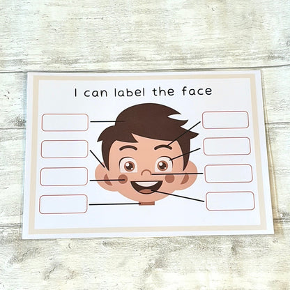 Face Features Learning Mat