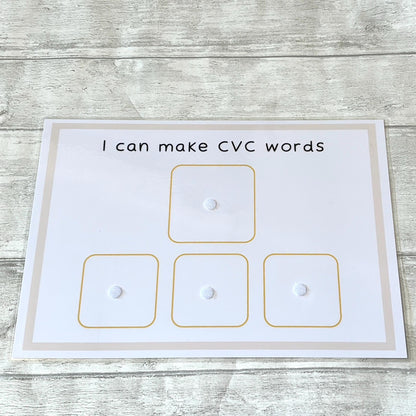 Phonics CVC Word Mat