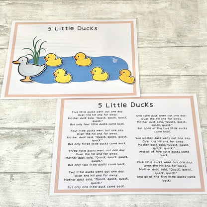 Nursery Rhyme Learning Mats/Busy Book