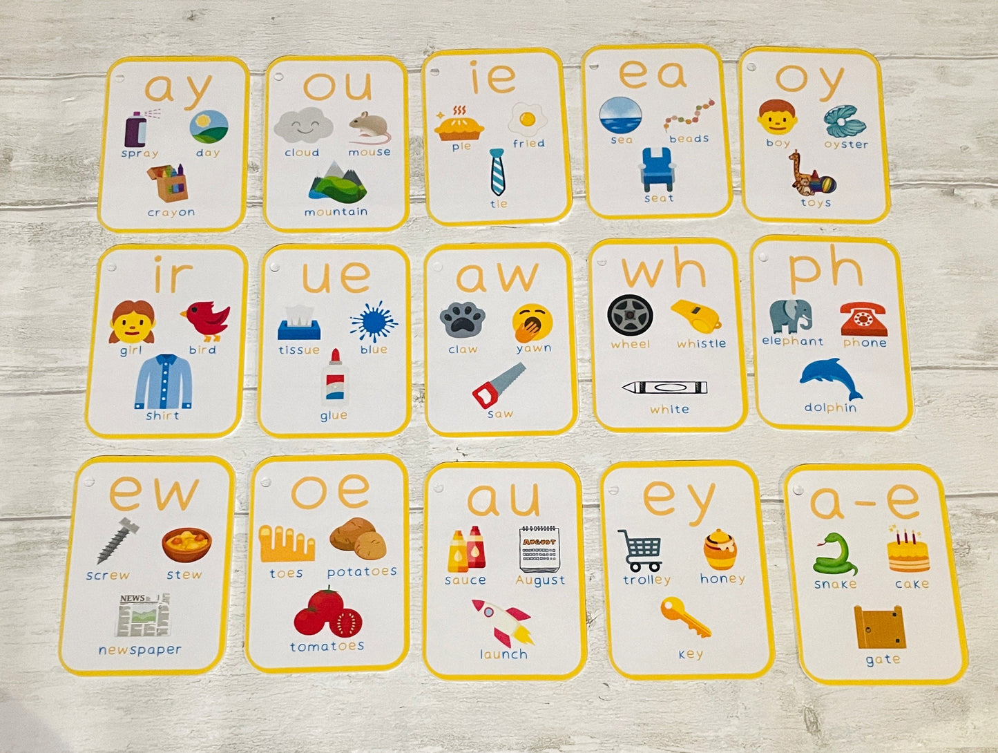 Phase 5 Phonics Flashcards