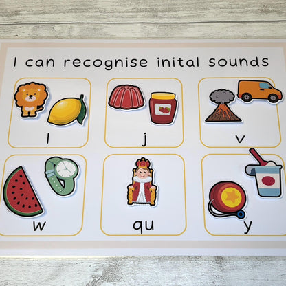 Phonics Phase 2 Initial Sounds Learning Mat