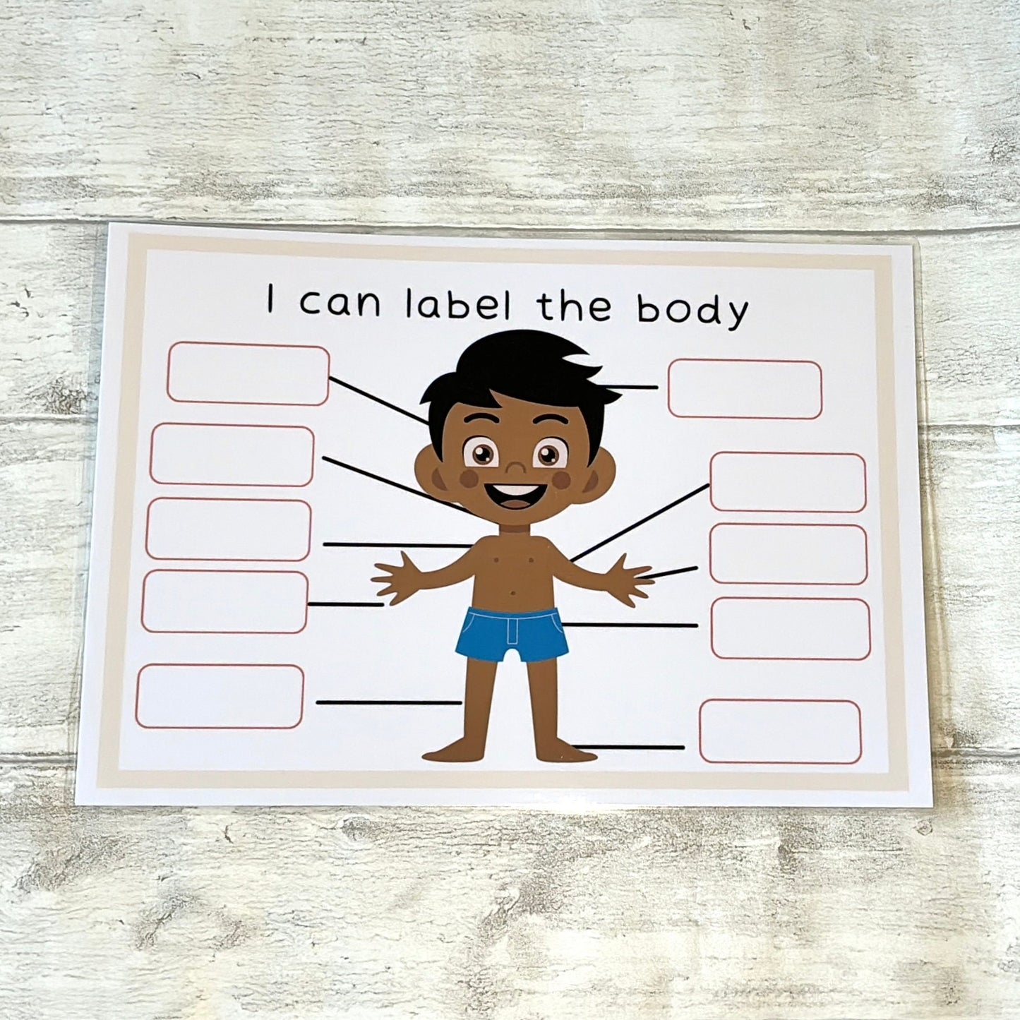 Body Parts Matching Learning Mat