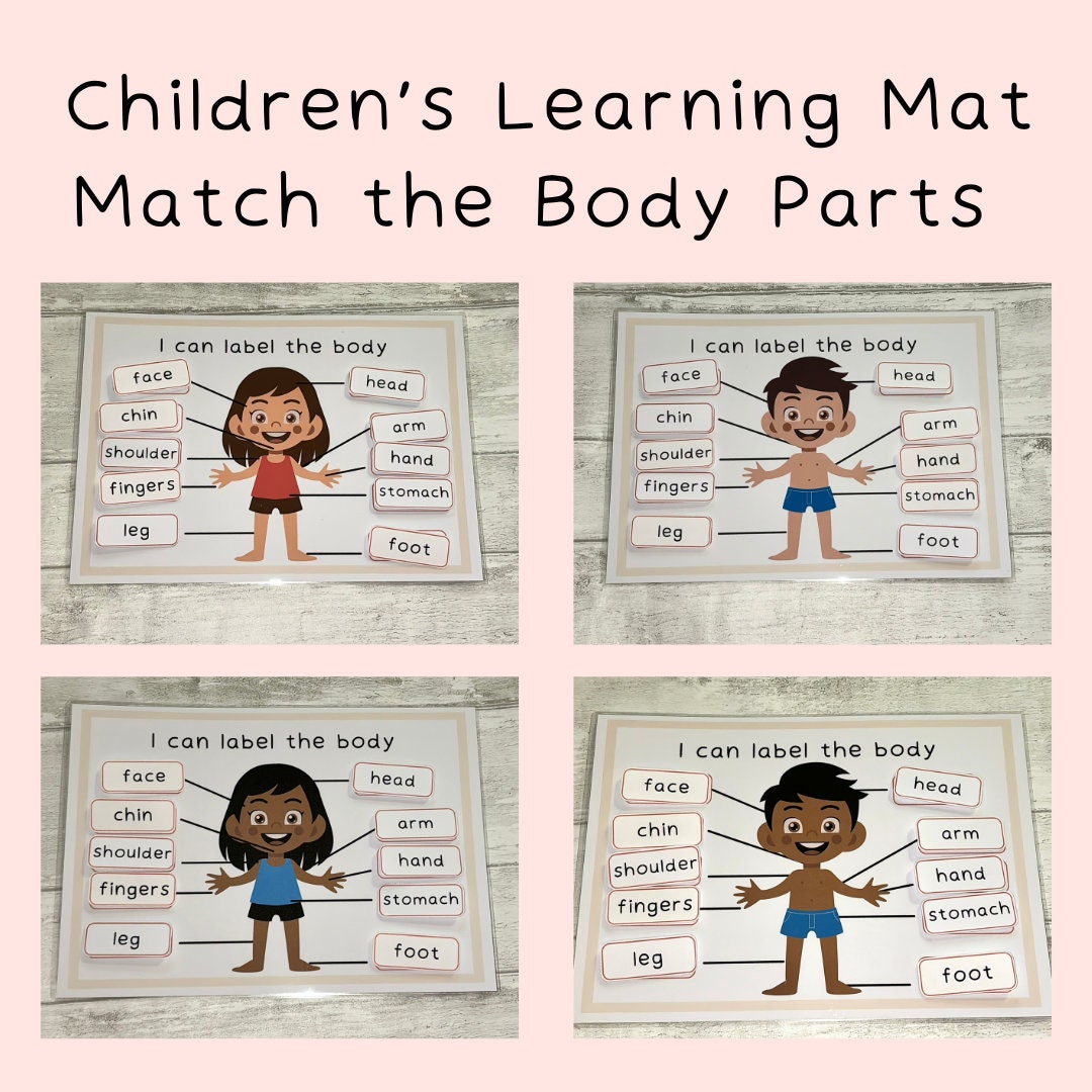 Body Parts Matching Learning Mat