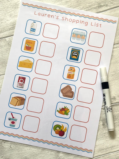 Shopping List Mat