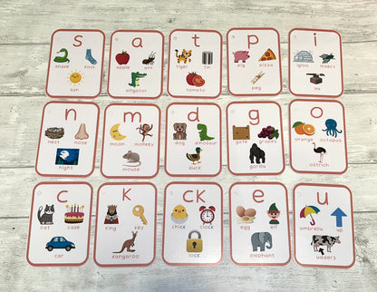 Phase 2 Phonics Flashcards