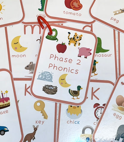 Phase 2 Phonics Flashcards