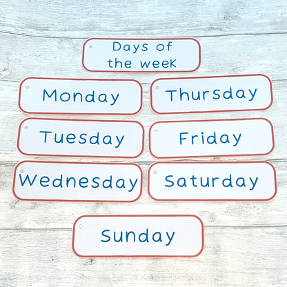 Days of the Week Flashcards