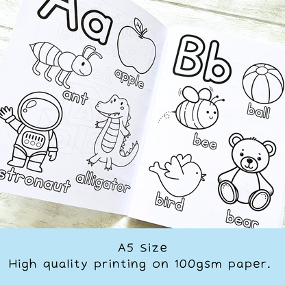 Alphabet Colouring Book and Crayon