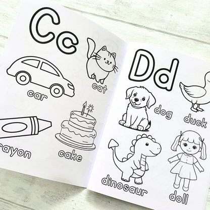 Alphabet Colouring Book and Crayon