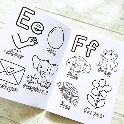 Alphabet Colouring Book and Crayon