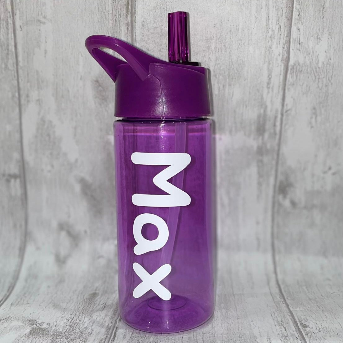 Personalised Purple Water Bottle