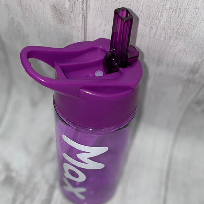 Personalised Purple Water Bottle
