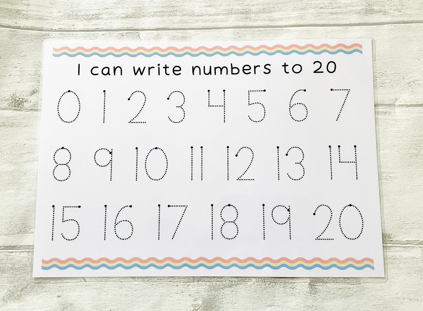 Number Writing Mat