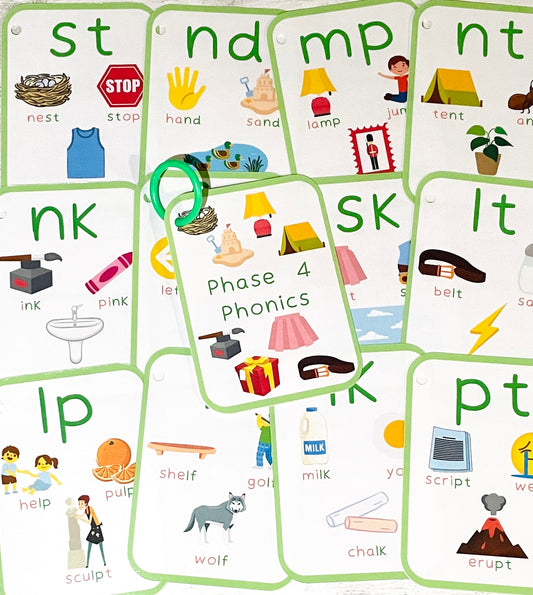 Phase 4 Phonics Flashcards