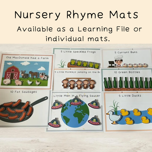 Nursery Rhyme Learning Mats/Busy Book