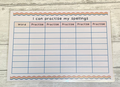 Spelling Practise Mat