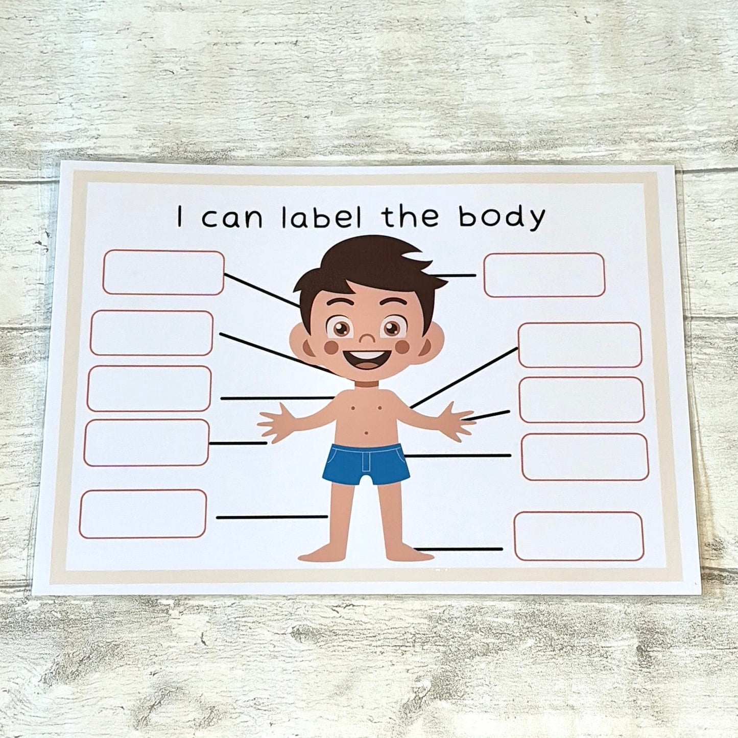 Body Parts Matching Learning Mat