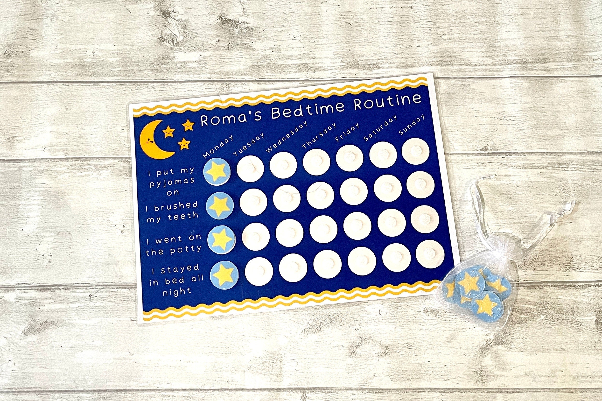 Bed Time Routine Reward Chart – My Learning File