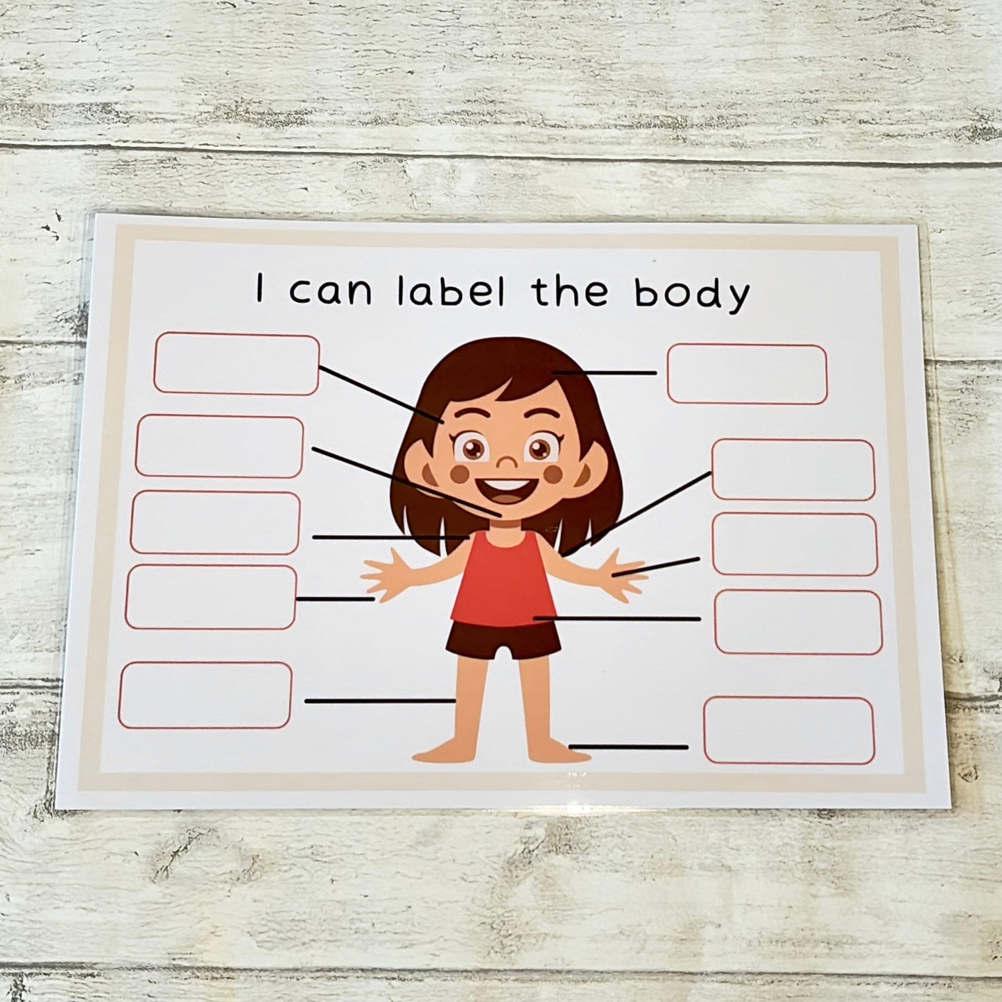 Body Parts Matching Learning Mat