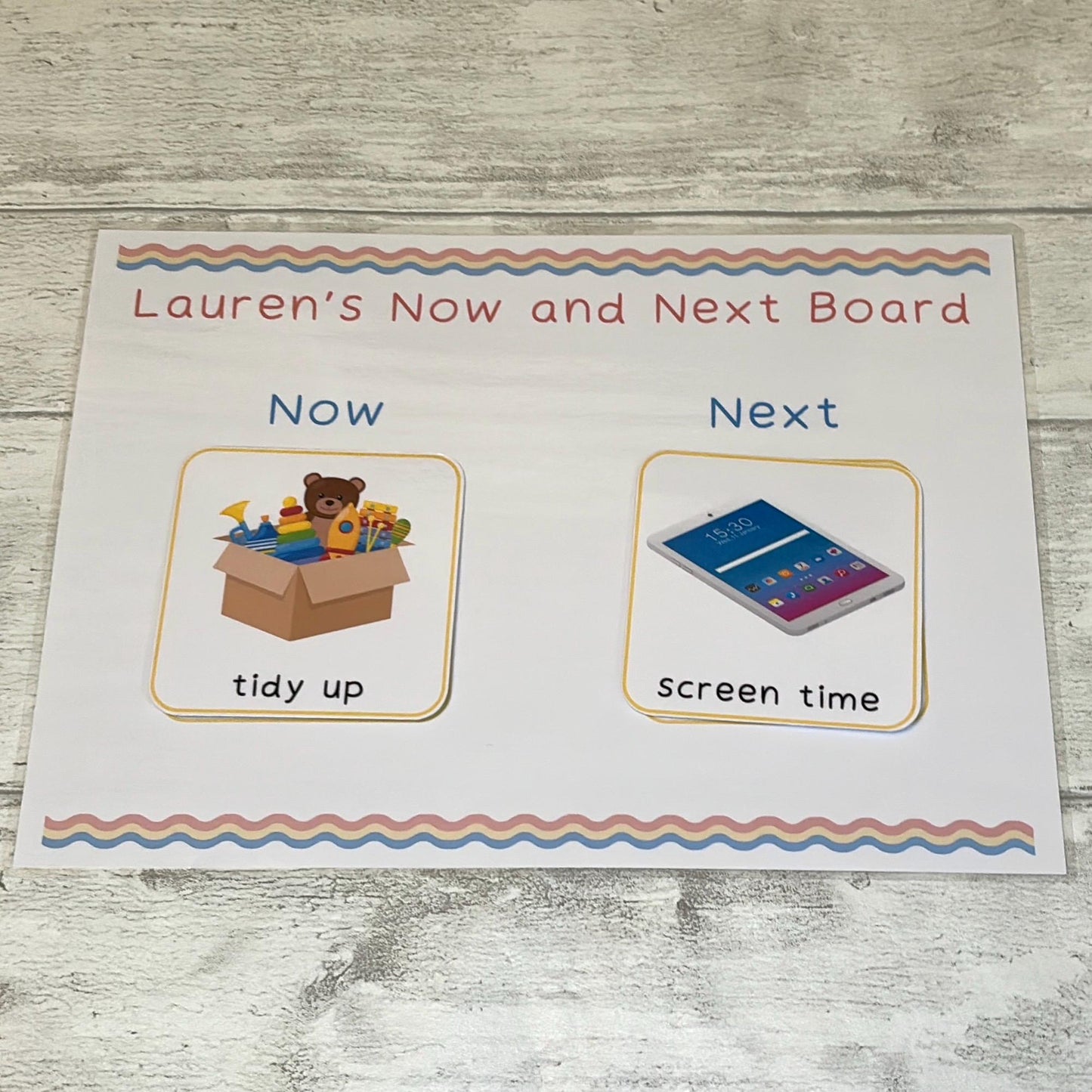 Children’s Now and Next Board